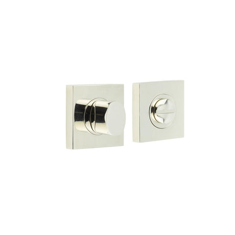 High quality image of Burlington - Turns & Releases Inner 3 Square Plain Rose Polished Nickel Sku. BUR-81PN-150PN