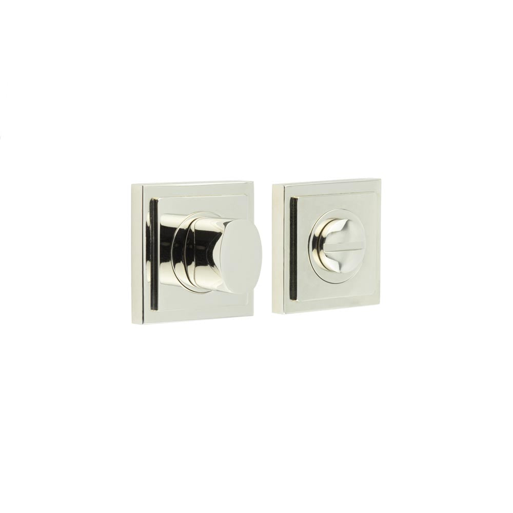 High quality image of Burlington - Turns & Releases Inner 3 Square Stepped Rose Polished Nickel Sku. BUR-81PN-152PN