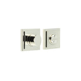 High quality image of Burlington - Turns & Releases Inner 3 Square Stepped Rose Polished Nickel Sku. BUR-81PN-152PN