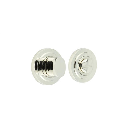 High quality image of Burlington - Turns & Releases Inner 3 Stepped Rose Polished Nickel Sku. BUR-81PN-52PN