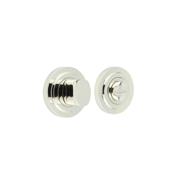 High quality image of Burlington - Turns & Releases Inner 3 Stepped Rose Polished Nickel Sku. BUR-81PN-52PN