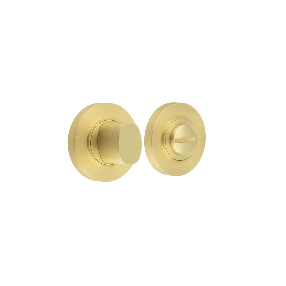 This is an image showing the Frelan - Burlington Turns & Releases Inner 3 Plain Rose Satin Brass available to order from Trade Door Handles in Kendal