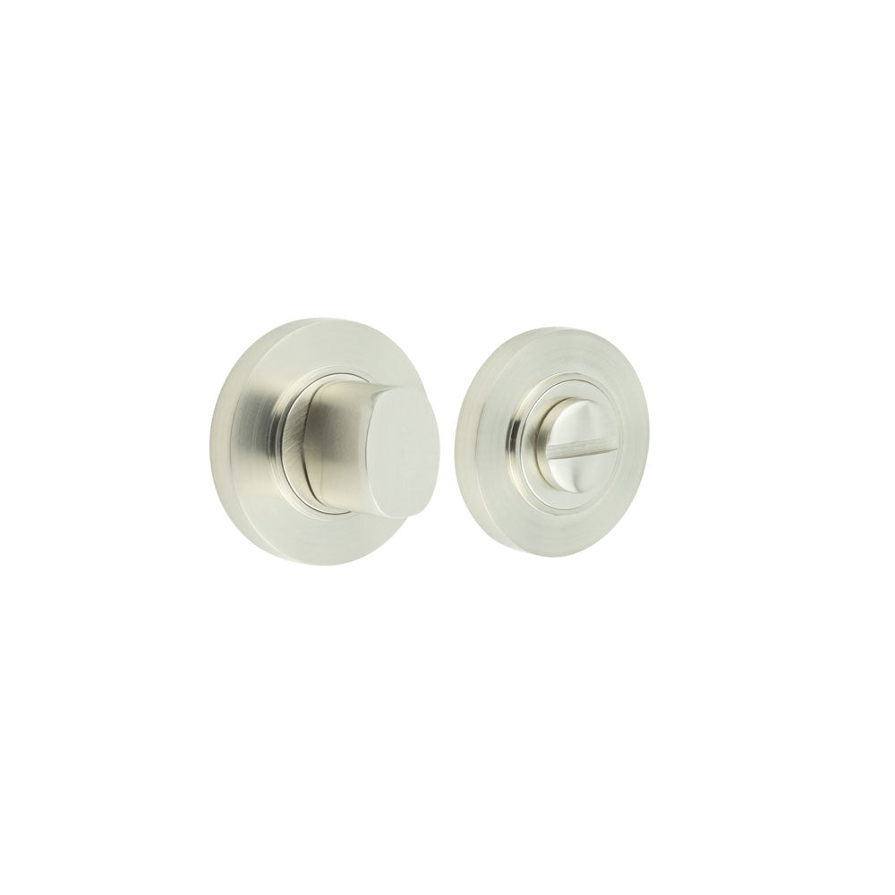 High quality image of Burlington - Turns & Releases Inner 3 Plain Rose Satin Nickel Sku. BUR-81SN-50SN