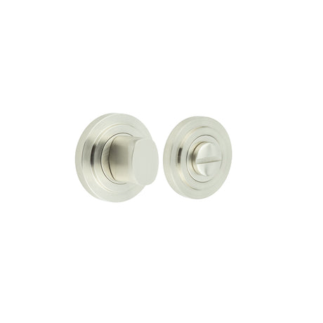 High quality image of Burlington - Turns & Releases Inner 3 Stepped Rose Satin Nickel Sku. BUR-81SN-52SN