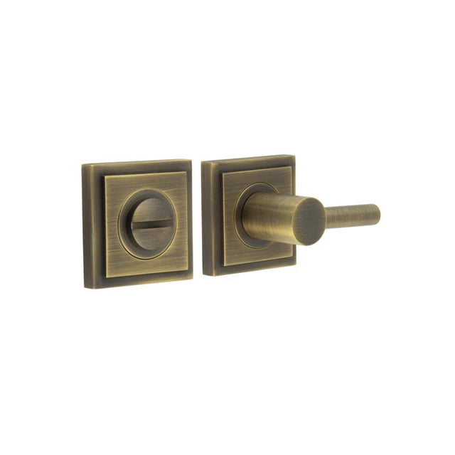 High quality image of Burlington - Easy Turn & Release Square Stepped Rose Antique Brass Sku. BUR-82AB-152AB