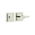High quality image of Burlington - Easy Turn & Release Square Stepped Rose Polished Nickel Sku. BUR-82PN-152PN