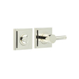 High quality image of Burlington - Easy Turn & Release Square Stepped Rose Polished Nickel Sku. BUR-82PN-152PN
