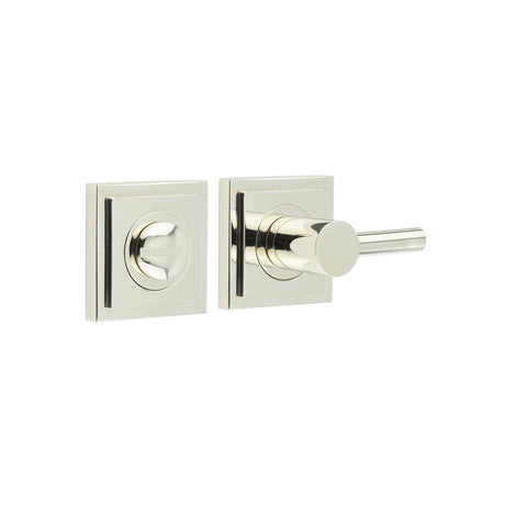 High quality image of Burlington - Easy Turn & Release Square Stepped Rose Polished Nickel Sku. BUR-82PN-152PN