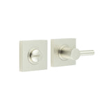 High quality image of Burlington - Easy Turn & Release Square Plain Rose Satin Nickel Sku. BUR-82SN-150SN