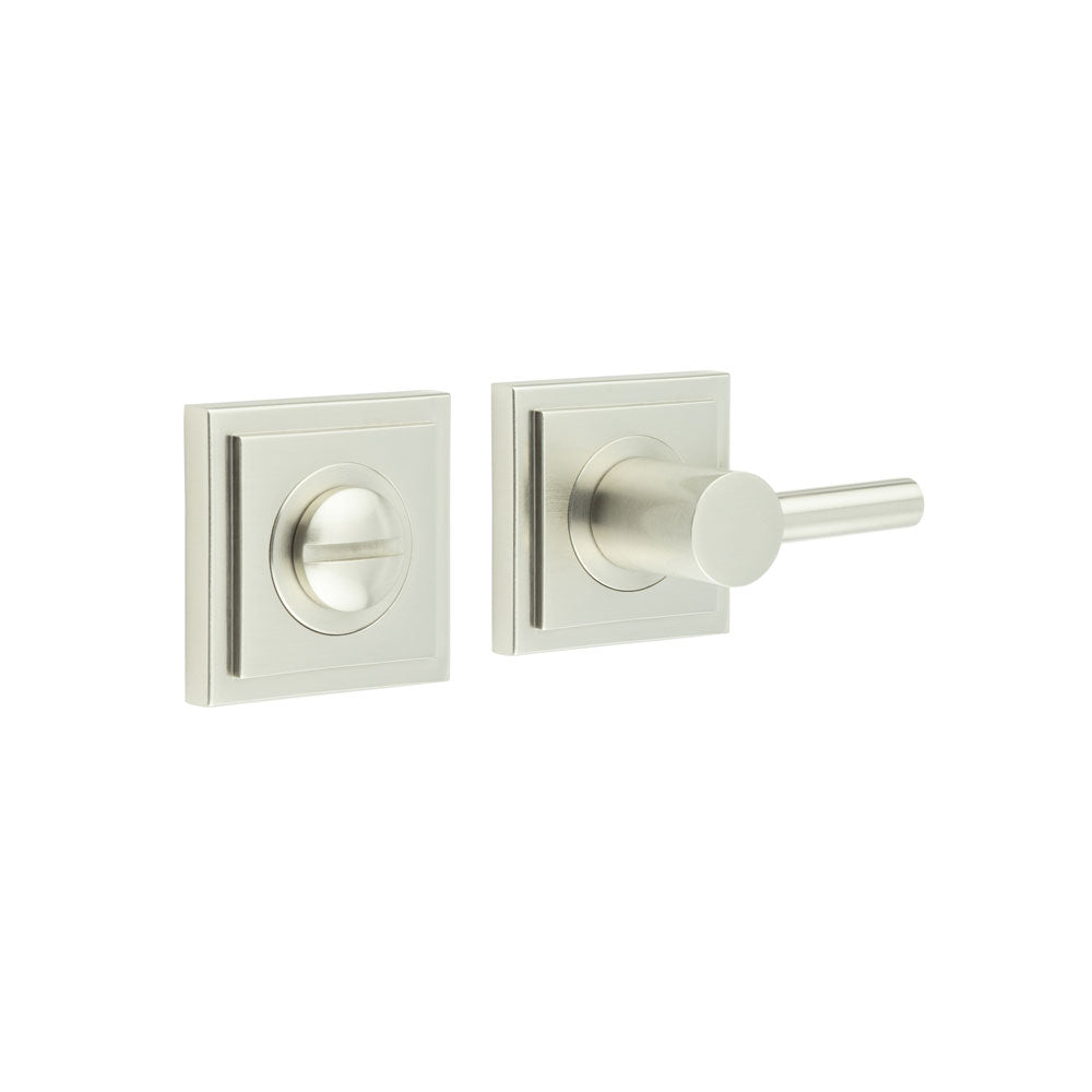 High quality image of Burlington - Easy Turn & Release Square Stepped Rose Satin Nickel Sku. BUR-82SN-152SN