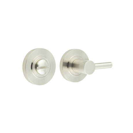 This is an image showing the Frelan - Burlington Easy Turn & Release Plain Rose Satin Nickel available to order from Trade Door Handles in Kendal