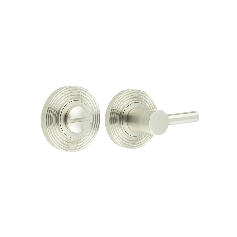 High quality image of Burlington - Easy Turn & Release Reeded Rose Satin Nickel Sku. BUR-82SN-53SN