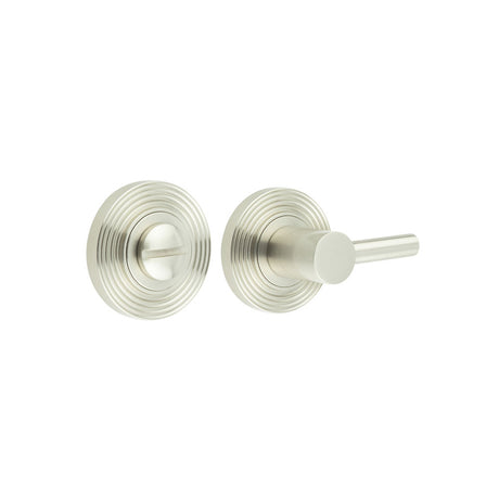 High quality image of Burlington - Easy Turn & Release Reeded Rose Satin Nickel Sku. BUR-82SN-53SN