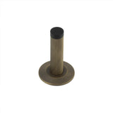 High quality image of Burlington - Knurled Wall Mounted Doorstops Chamfered Rose Antique Brass Sku. BUR-968AB-972AB