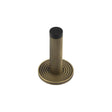 High quality image of Burlington - Knurled Wall Mounted Doorstops Reeded Rose Antique Brass Sku. BUR-968AB-974AB