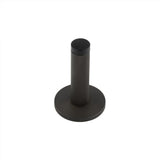High quality image of Burlington - Knurled Wall Mounted Doorstops Plain Rose Dark Bronze Sku. BUR-968DB-971DB