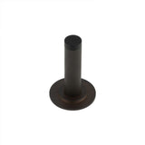 High quality image of Burlington - Knurled Wall Mounted Doorstops Stepped Rose Dark Bronze Sku. BUR-968DB-973DB