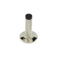 High quality image of Burlington - Knurled Wall Mounted Doorstops Chamfered Rose Polished Nickel Sku. BUR-968PN-972PN