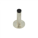 High quality image of Burlington - Knurled Wall Mounted Doorstops Reeded Rose Polished Nickel Sku. BUR-968PN-974PN
