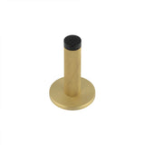 High quality image of Burlington - Knurled Wall Mounted Doorstops Plain Rose Satin Brass Sku. BUR-968SB-971SB