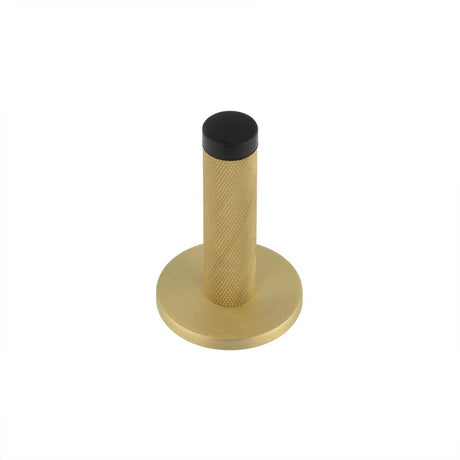High quality image of Burlington - Knurled Wall Mounted Doorstops Plain Rose Satin Brass Sku. BUR-968SB-971SB