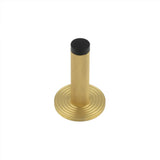 High quality image of Burlington - Knurled Wall Mounted Doorstops Reeded Rose Satin Brass Sku. BUR-968SB-974SB