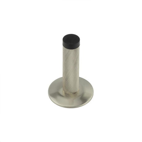 High quality image of Burlington - Knurled Wall Mounted Doorstops Chamfered Rose Satin Nickel Sku. BUR-968SN-972SN