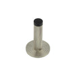 High quality image of Burlington - Knurled Wall Mounted Doorstops Reeded Rose Satin Nickel Sku. BUR-968SN-974SN