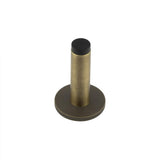 High quality image of Burlington - Plain Wall Mounted Door Stops Knurled Rose Antique Brass Sku. BUR-970AB-969AB