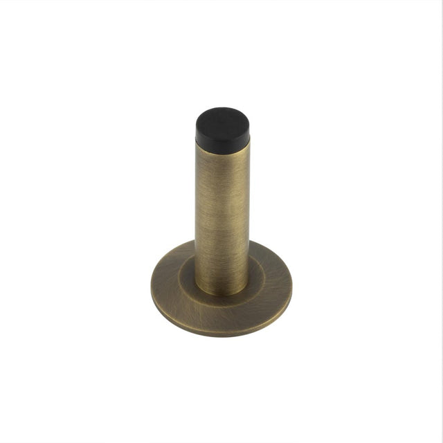 High quality image of Burlington - Plain Wall Mounted Door Stops Chamfered Rose Antique Brass Sku. BUR-970AB-972AB
