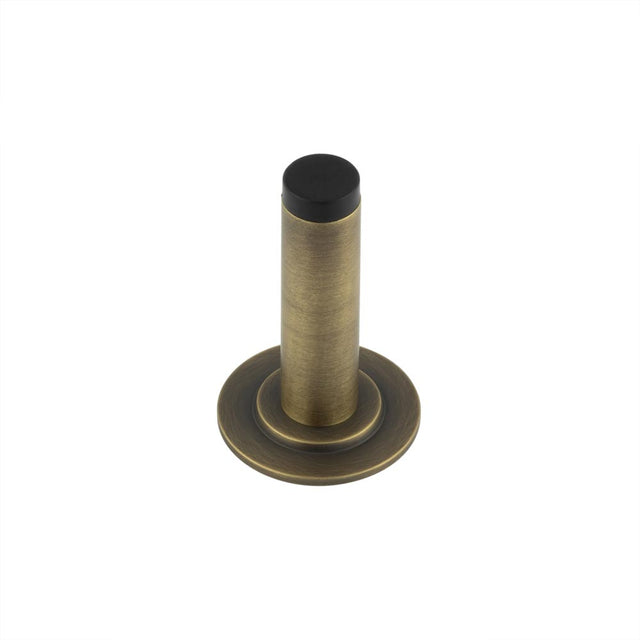 High quality image of Burlington - Plain Wall Mounted Door Stops Stepped Rose Antique Brass Sku. BUR-970AB-973AB
