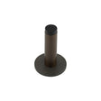 High quality image of Burlington - Plain Wall Mounted Door Stops Knurled Rose Dark Bronze Sku. BUR-970DB-969DB