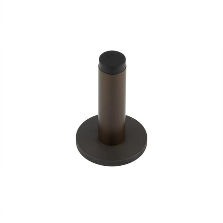 This is an image showing the Frelan - Burlington Plain Wall Mounted Door Stops Plain Rose Dark Bronze available to order from Trade Door Handles in Kendal