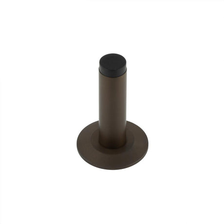 High quality image of Burlington - Plain Wall Mounted Door Stops Chamfered Rose Dark Bronze Sku. BUR-970DB-972DB