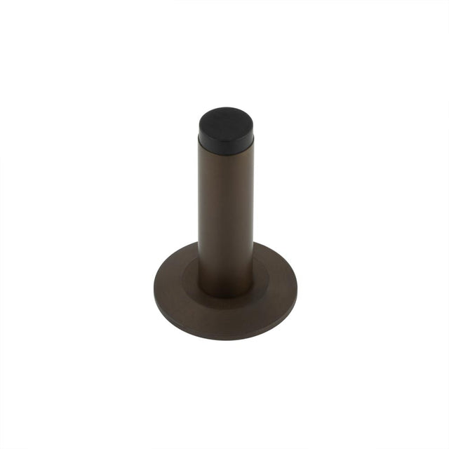 High quality image of Burlington - Plain Wall Mounted Door Stops Chamfered Rose Dark Bronze Sku. BUR-970DB-972DB