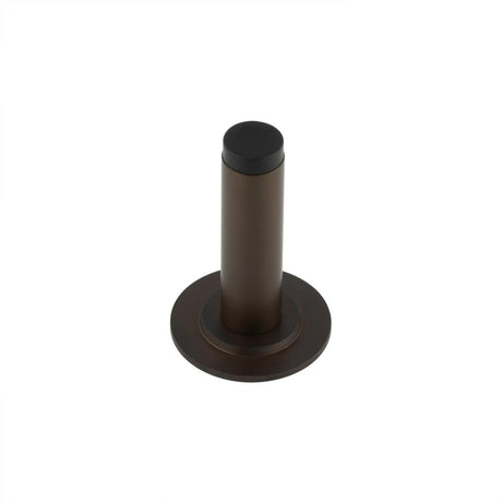 High quality image of Burlington - Plain Wall Mounted Door Stops Stepped Rose Dark Bronze Sku. BUR-970DB-973DB
