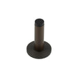 High quality image of Burlington - Plain Wall Mounted Door Stops Reeded Rose Dark Bronze Sku. BUR-970DB-974DB