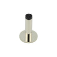 High quality image of Burlington - Plain Wall Mounted Door Stops Knurled Rose Polished Nickel Sku. BUR-970PN-969PN