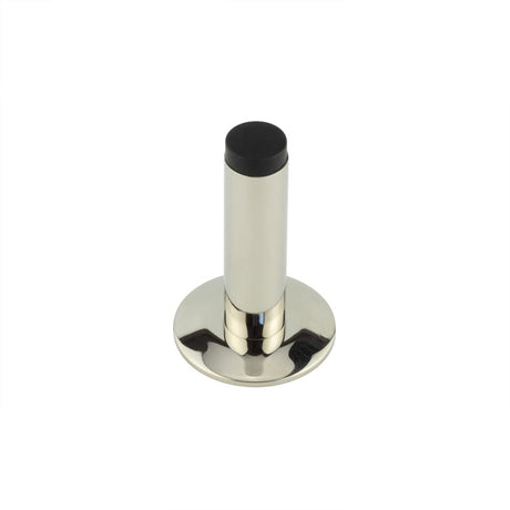 High quality image of Burlington - Plain Wall Mounted Door Stops Chamfered Rose Polished Nickel Sku. BUR-970PN-972PN