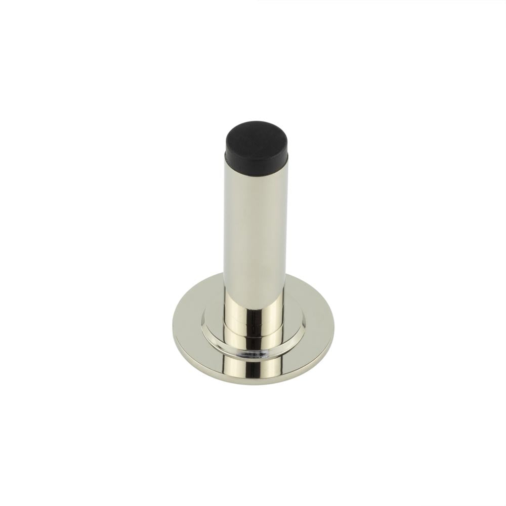 High quality image of Burlington - Plain Wall Mounted Door Stops Stepped Rose Polished Nickel Sku. BUR-970PN-973PN