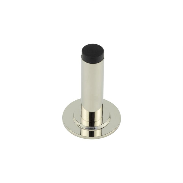 High quality image of Burlington - Plain Wall Mounted Door Stops Stepped Rose Polished Nickel Sku. BUR-970PN-973PN