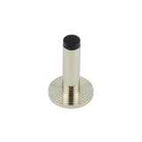 High quality image of Burlington - Plain Wall Mounted Door Stops Reeded Rose Polished Nickel Sku. BUR-970PN-974PN