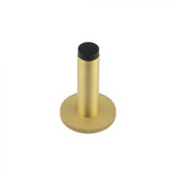 High quality image of Burlington - Plain Wall Mounted Door Stops Knurled Rose Satin Brass Sku. BUR-970SB-969SB
