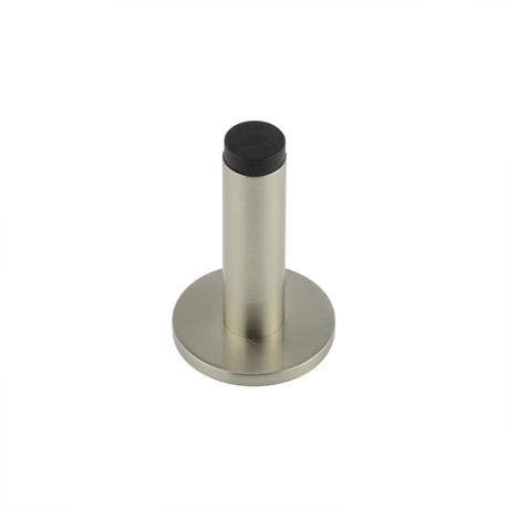 This is an image showing the Frelan - Burlington Plain Wall Mounted Door Stops Plain Rose Satin Nickel available to order from Trade Door Handles in Kendal