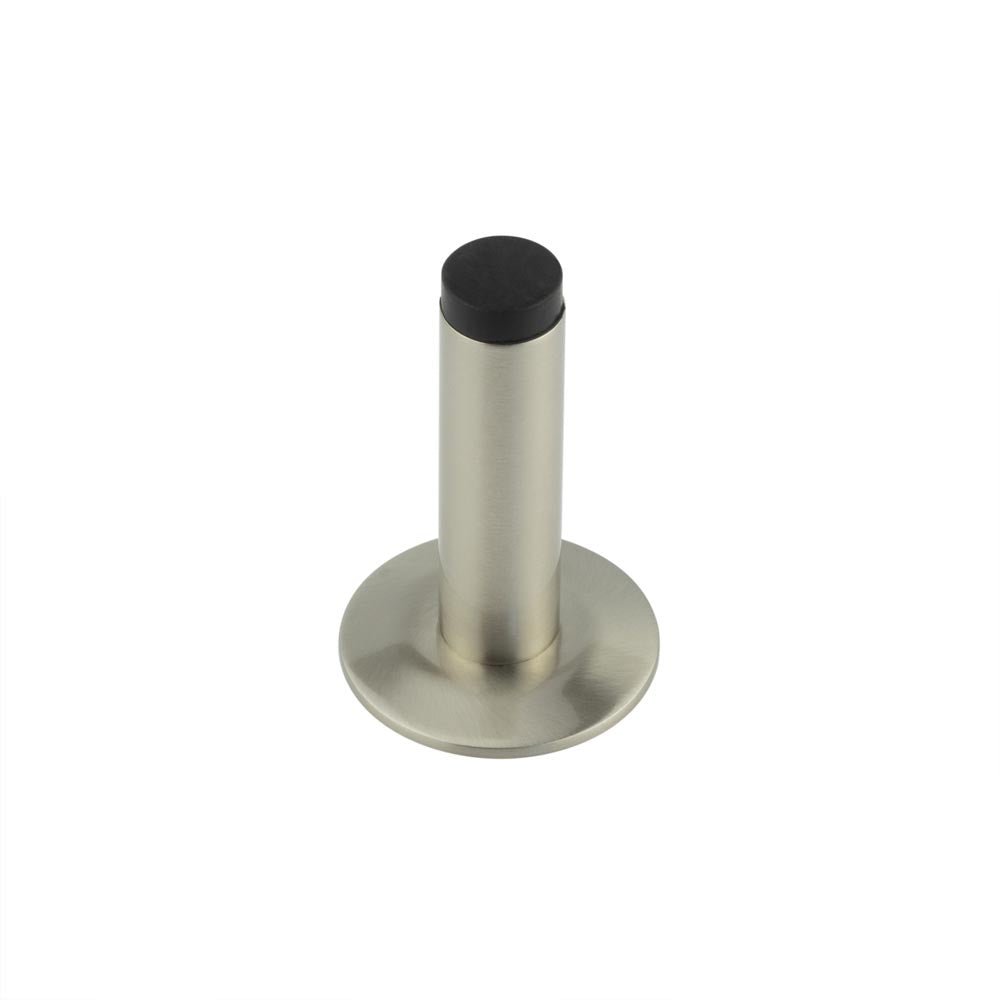 High quality image of Burlington - Plain Wall Mounted Door Stops Chamfered Rose Satin Nickel Sku. BUR-970SN-972SN