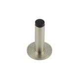 High quality image of Burlington - Plain Wall Mounted Door Stops Reeded Rose Satin Nickel Sku. BUR-970SN-974SN