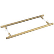 High quality image of Burlington - Belgrave Pull Handles 425 X 20mm Back to Back Antique Brass Sku. BUR1000ABB2B