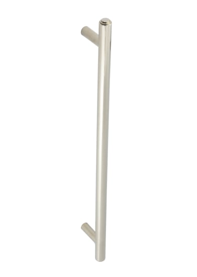 High quality image of Burlington - Belgrave Pull Handles 425 X 20mm Bolt Through Polished Nickel Sku. BUR1000PN