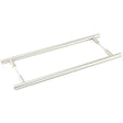 High quality image of Burlington - Belgrave Pull Handles 425 X 20mm Back to Back Satin Nickel Sku. BUR1000SNB2B