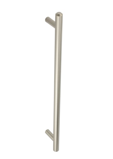 High quality image of Burlington - Belgrave Pull Handles 425 X 20mm Face Fixing Satin Nickel Sku. BUR1000SNFF